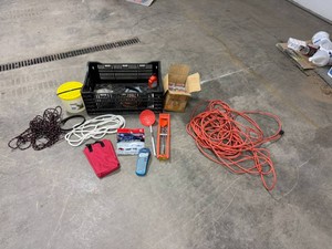 Extension Cord, Fishing Items, Screws, Label Maker