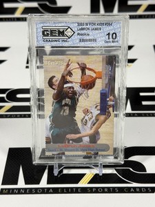 LeBron James RC Graded 10 Gem Mint Slab 2003 SI For Kids #264 Rookie Basketball Card
