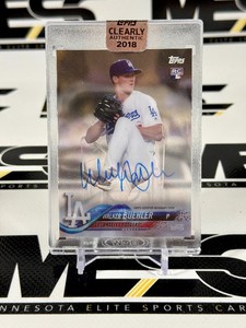 Walker Buehler Auto RC 2018 Topps Clearly Authentic #CAA-WB Rookie Baseball Card