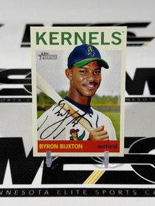 Byron Buxton Auto 2013 Topps Heritage #100 Baseball Card