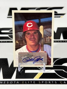 Pete Rose Autographed Baseball Card