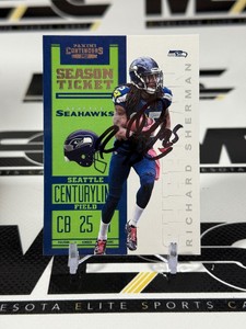 Richard Sherman Autograph 2021 Contenders Season Ticket #86 Football Card