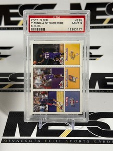 Yao Ming  Amare Stoudemire PSA 9 Mint Slab 2022 Fleer Tradition #295 Basketball Card