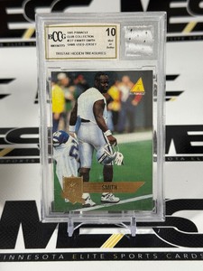 Emmitt Smith Game-Used Jersey Fusion BCCG graded 10 Mint 1995 Club Collection #227 Football Card