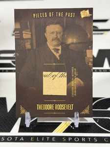 Theodore Rooosevelt Document Relic 2017 The Bar Pieces of the Past #PR-TRO2 Card