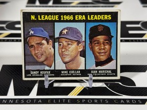 1967 Topps NL ERA Leaders #234 - Koufax  Marichal - Vintage Baseball Card