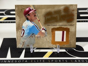 Mike Schmidt Game-Used Jersey w Pinstripe 2005 Upper Deck SP Legendary Cuts #LL-MS Baseball Card