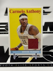 Carmelo Anthony Game-Used Relic 2008 Topps #15 Basketball Card