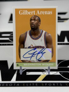 Gilbert Arenas Auto 2008 Topps #10 Basketball Card