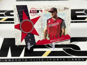 Mike Trout Game-Worn 2019 All-Star Game Topps Update #ASSR-MT Baseball Card