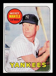 Mickey Mantle 1969 Topps #500 Vintage Baseball Card