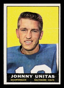 Johnny Unitas 1961 Topps #1 Vintage Football Card
