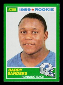 Barry Sanders RC 1989 Pro Set #257 Rookie Football Card