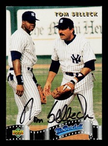 Tom Selleck Autograph 1993 Upper Deck Mr. baseball #SP4 Baseball Card