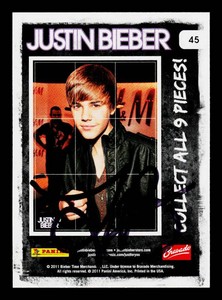 Justin Bieber Autograph Trading Card