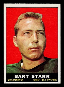 Bart Starr 1961 Topps #39 Vintage Football Card