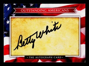 Betty White Autograph Signature Card