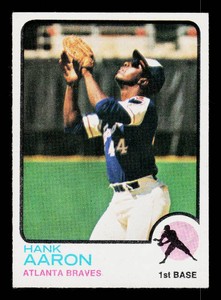 Hank Aaron 1973 Topps #100 Vintage Baseball Card