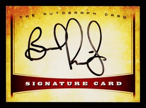 Brad Paisley Autograph Signature Card