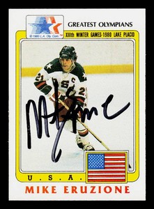 Mike Eruzione Autograph 1983 Greatest Olympians #36 Hockey Card