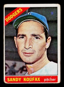Sandy Koufax 1966 Topps #100 Vintage Baseball Card