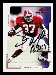 Shaun Alexander Autograph RC Football Card