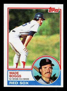 Wade Boggs RC 1983 Topps #498 Vintage Rookie Baseball Card
