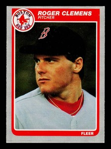 Roger Clemens 1985 Fleer #155 Vintage Rookie Baseball Card