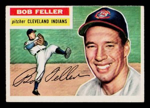 Bob Feller 1956 Topps #200 Vintage Baseball Card