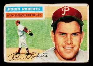 Robin Roberts 1956 Topps #180 Vintage Baseball Card