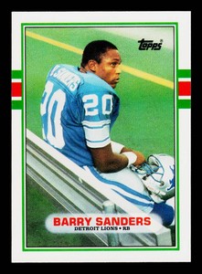 Barry Sanders RC 1989 Topps Traded #83T Rookie Football Card - #3