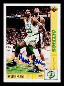 Robert Parish Autograph 1991-92 Upepr Deck Basketball Card