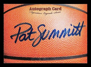 Pat Summitt Autograph Basketball Signature Card