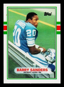 Barry Sanders RC 1989 Topps Traded #83T Rookie Football Card - #5