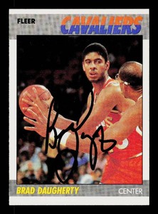 Brad Daugherty Autograph 1987 Topps #15 Vintage Basketball Card