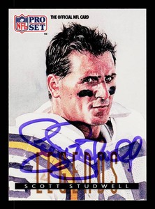 Scott Studwell Autograph Minnesota Vikings Football Card