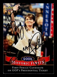Sarah Palin Autograph Trading Card