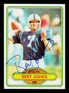 Bert Jones Autograph Vintage Football Card