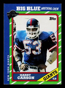 Harry Carson Autograph Football Card