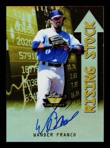 Wander Franco Auto 10 2019 Leaf Valiant Rising Stock #RS-WF1 Baseball Card Numbered 710