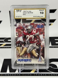 Eddie George RC Graded 10 Gem Mint 1996 Pro Line #347 Rookie Football Card Slab