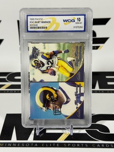 Kurt Warner RC Graded 10 Gem Mint 1999 Pacific #343 Rookie Football Card Slab