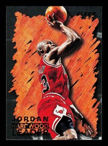Michael Jordan 1996-97 Fleer Hardwood Leader #123 Basketball Card