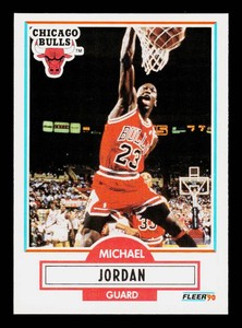 Michael Jordan 1990 Fleer #26 Basketball Card