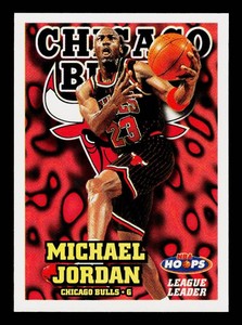 Michael Jordan 1997 NBA Hoops League Leader #1 Basketball Card