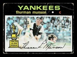 Thurman Munson Rookie Cup 1971 Topps #5 Vintage Baseball Card