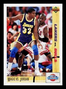 Michael Jordan vs. Magic Johnson 1991-92 Upper Deck #34 Basketball Card