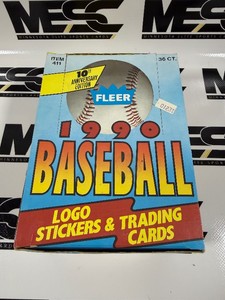 1990 Fleer Baseball Card Pack Box