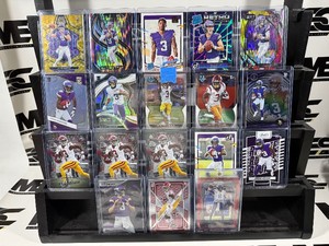 Minnesota Vikings 18 Card Football Lot - Addison RCs, Cousins #d, McCarthy RCs, and More
