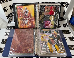 (2) Binders of Sports Publications, Photos, and More
